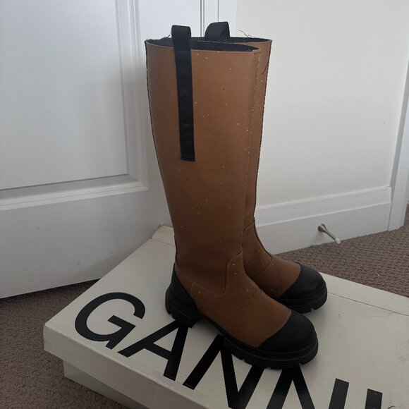 Ganni Shoes - Ganni - Rubber knee-high boots